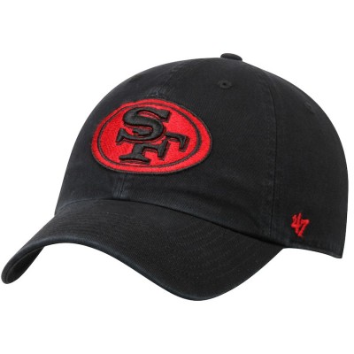 Men's San Francisco 49ers '47 Black Clean Up Adjustable Hat 2427408